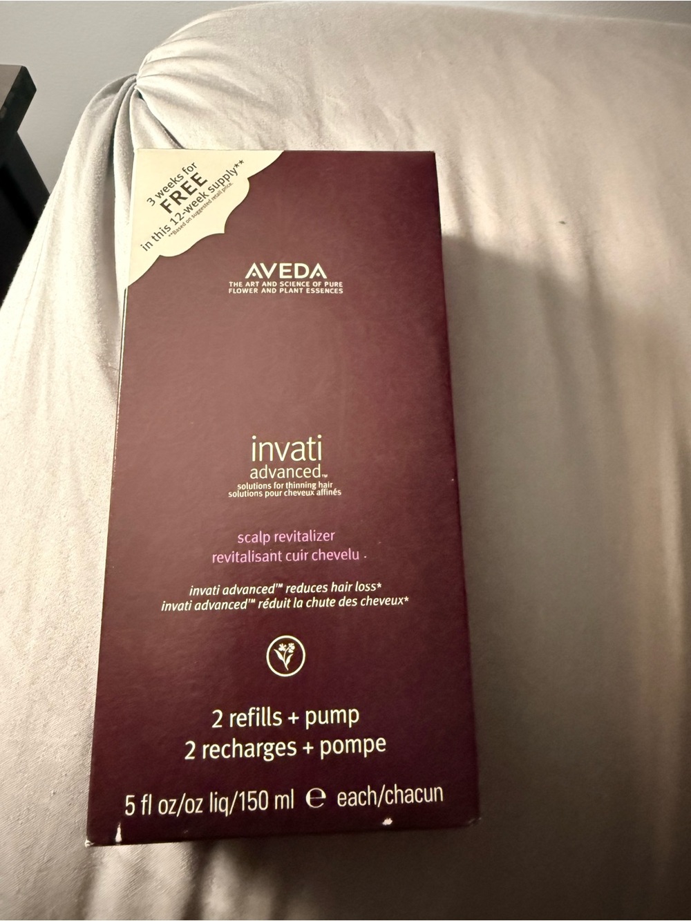 AVEDA Invati Advanced Scalp Revitalizer Set - Burgundy Packaging